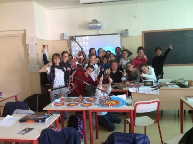 tiro con l'arco a scuola